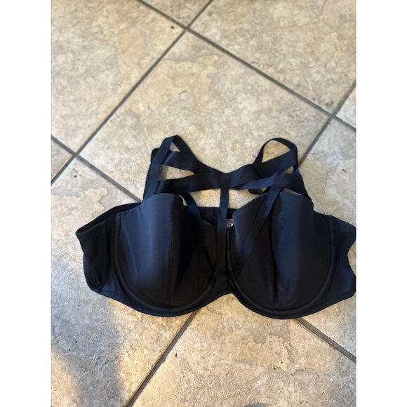 Adore Me Bra Bundle 42D | Red Lace Underwire + Black Strappy Cage Bra | Sexy Plu - Picture 4 of 6